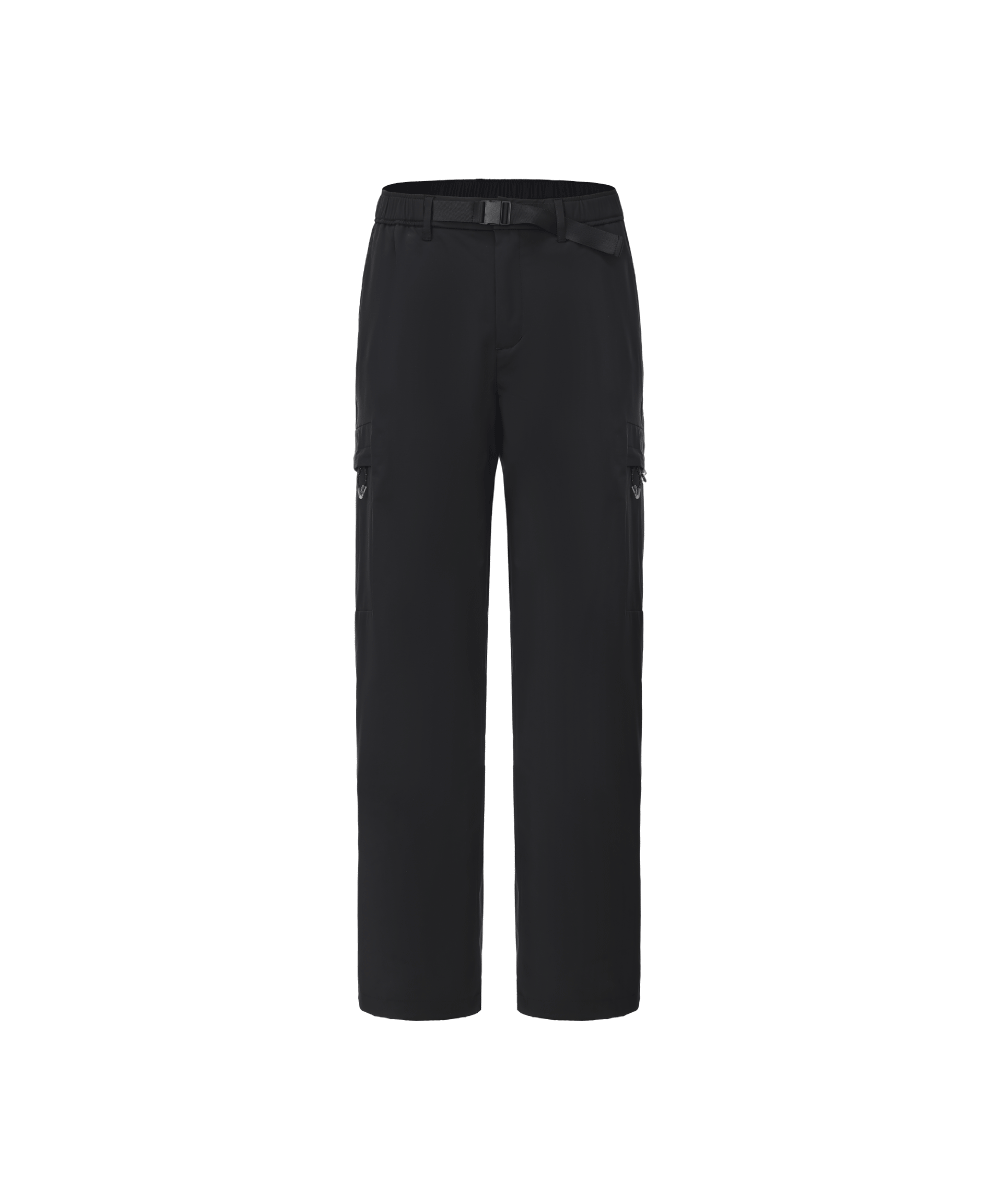 Wind Block Straight-Leg Fleece Cargo Pants - FP 26118