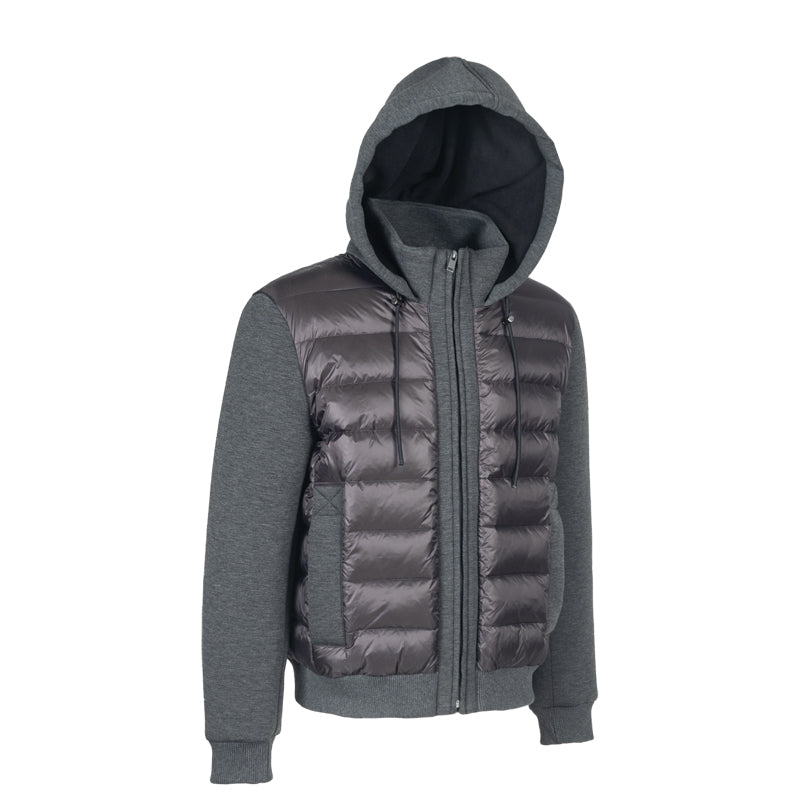Men's Short Classic Down Jacket with Shell Fabric